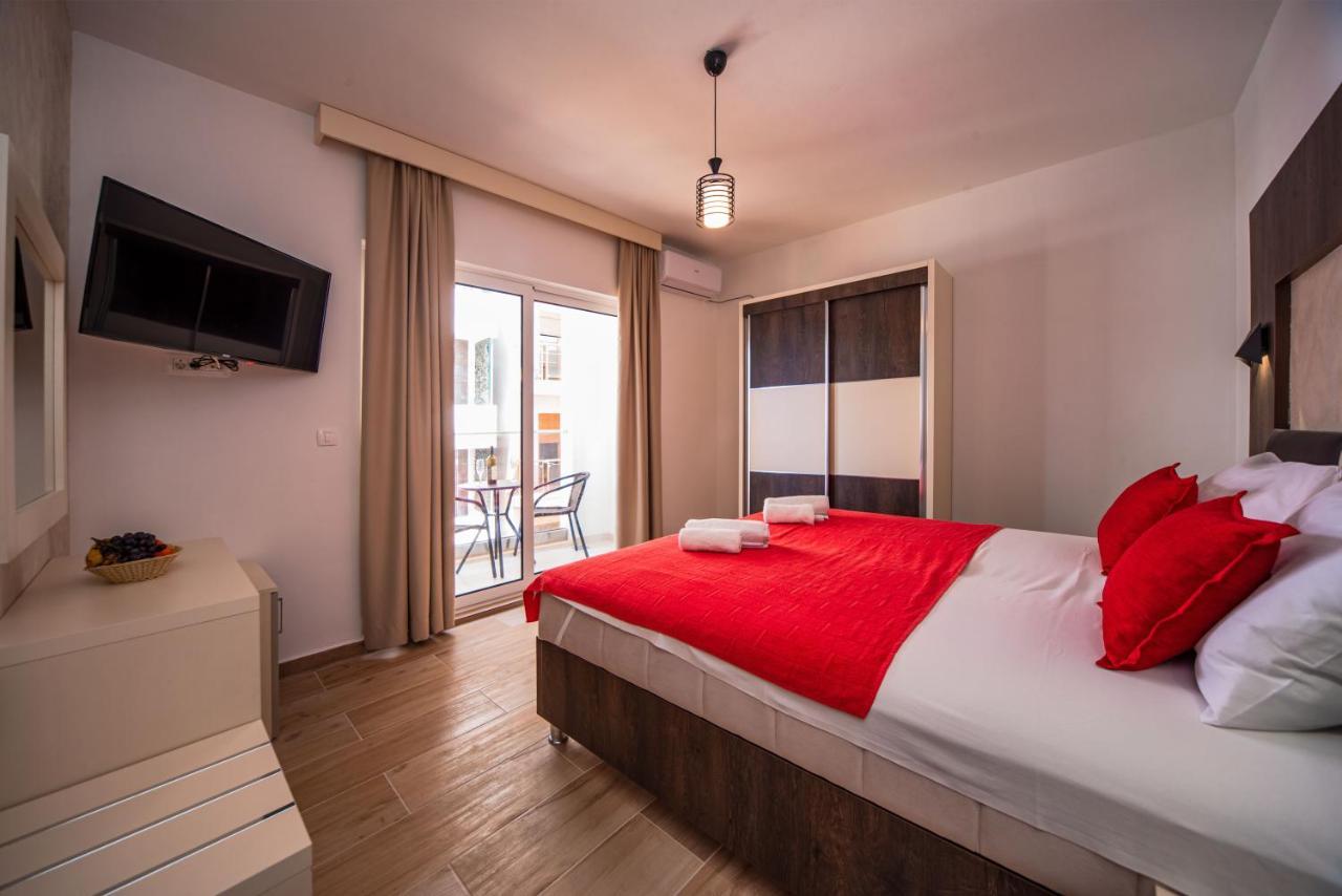 David Lux Beach Rooms Dobra Voda Exterior foto