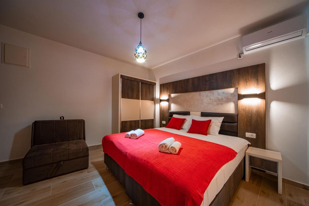 David Lux Beach Rooms Dobra Voda Exterior foto