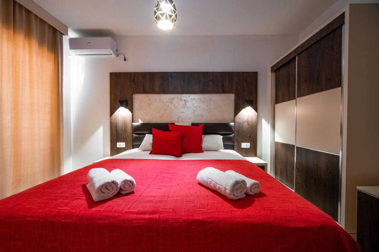 David Lux Beach Rooms Dobra Voda Exterior foto