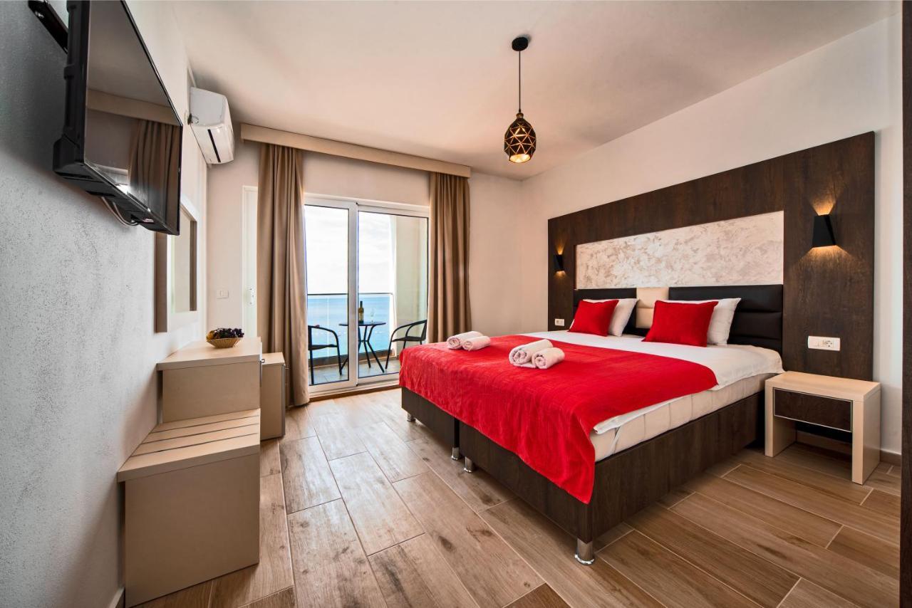 David Lux Beach Rooms Dobra Voda Exterior foto