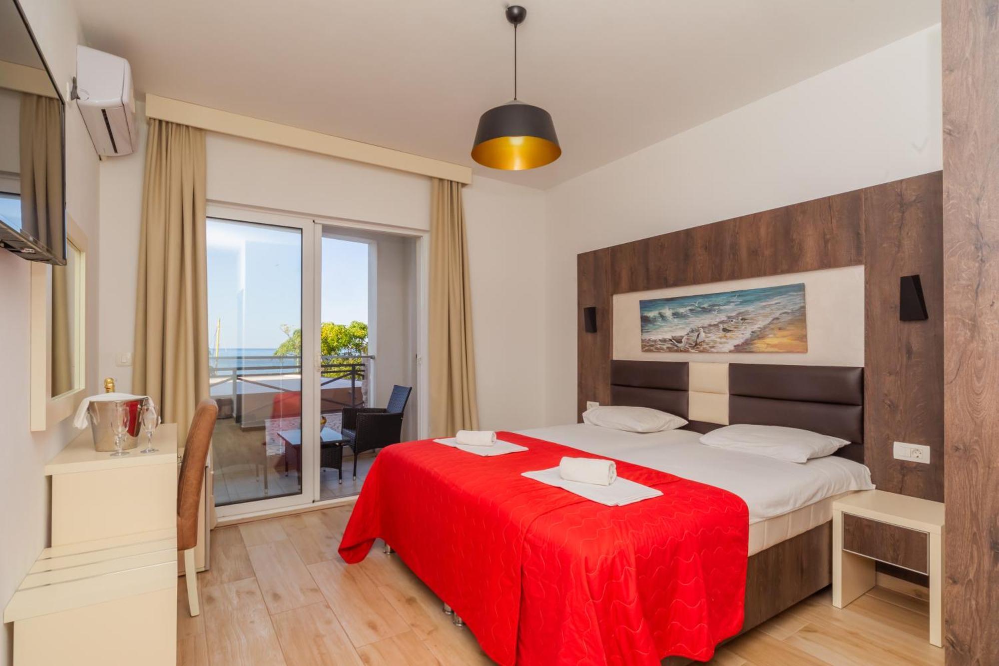 David Lux Beach Rooms Dobra Voda Exterior foto