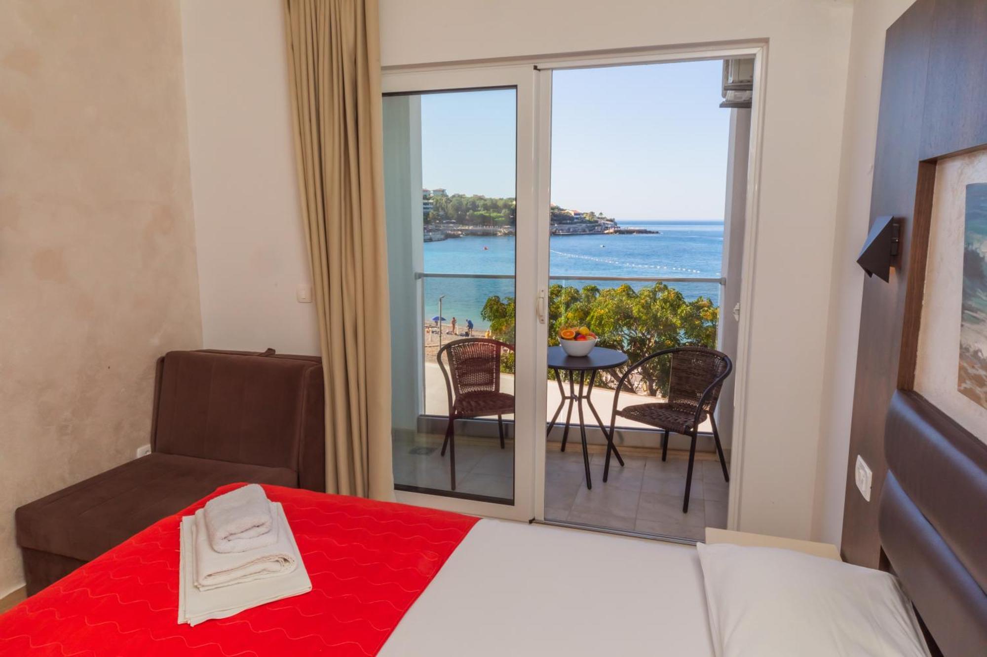 David Lux Beach Rooms Dobra Voda Exterior foto