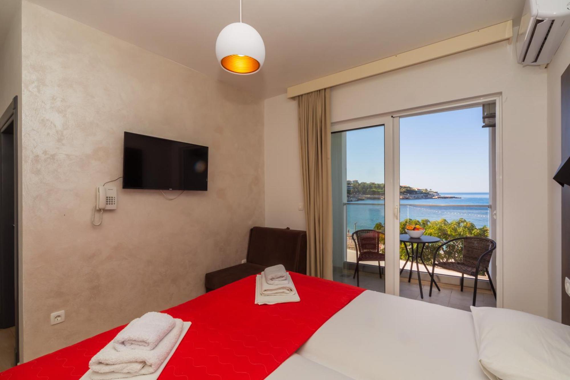 David Lux Beach Rooms Dobra Voda Exterior foto